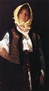 Nicolae Grigorescu Cheerful young Peasant France oil painting artist